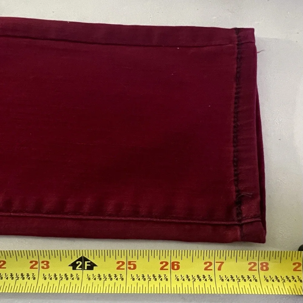 Justice Girls Premium Deep Red Skinny Jeans Size 14 Plus Stretch Low Rise‎ NWT
